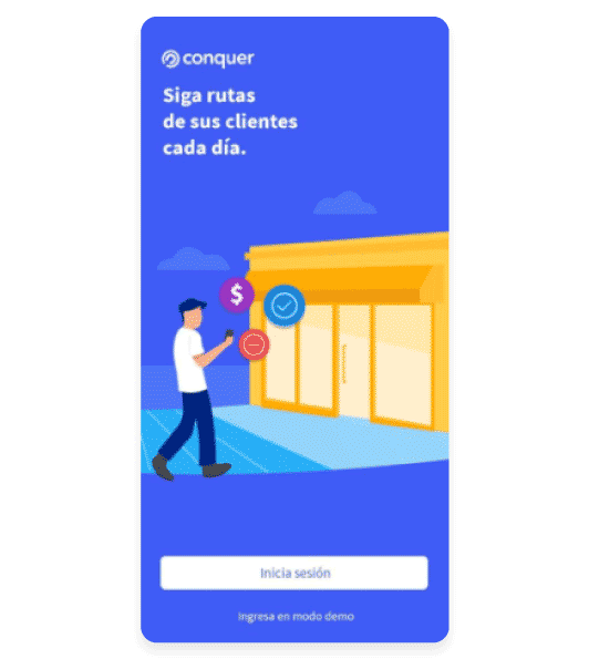 Animación: desde la pantalla de login hasta la primera pantalla de la app